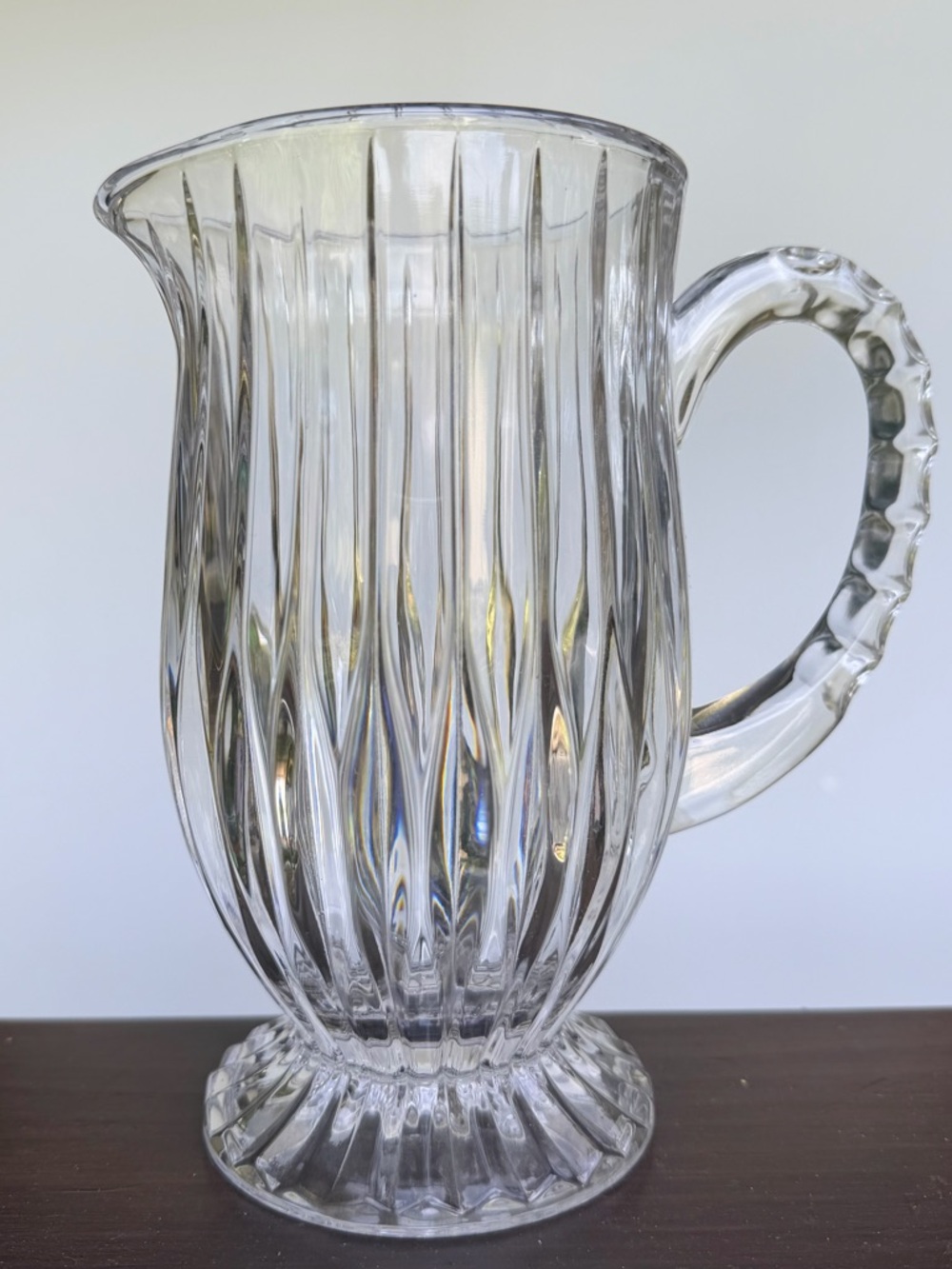 Mikasa Park Lane Crystal Footed Pitcher - Picture 2 of 4